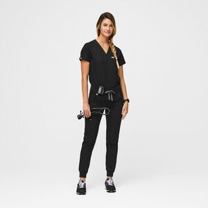 FIGS Zamora joggers black large jogger scrub pants women